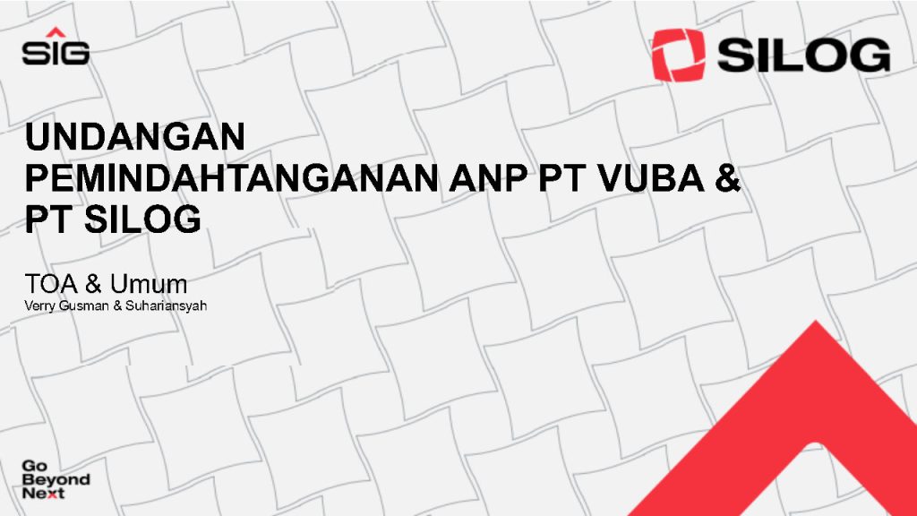 Pengumuman Lelang ANP SILOG Grup